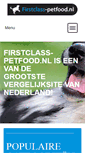 Mobile Screenshot of firstclass-petfood.nl